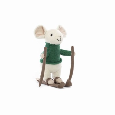 Jellycat Merry Mouse Skiing USA | 20436NQAW